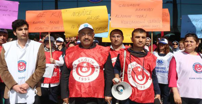 Kahramanmaraş'ta sağlık çalışanları eylemde