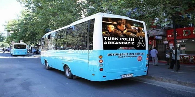 Kahramanmaraş'ta Türk polisine anlamlı destek