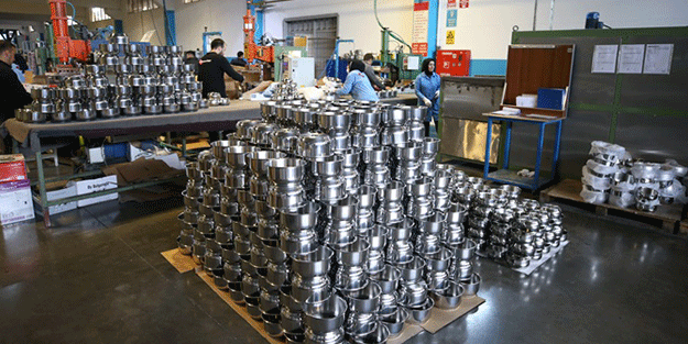 Kahramanmaraş'tan 3 ayda 59 milyon dolarlık metal mutfak eşyası ihracatı