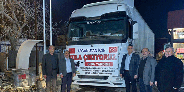 Kahramanmaraş'tan Afganistan'a yardım eli