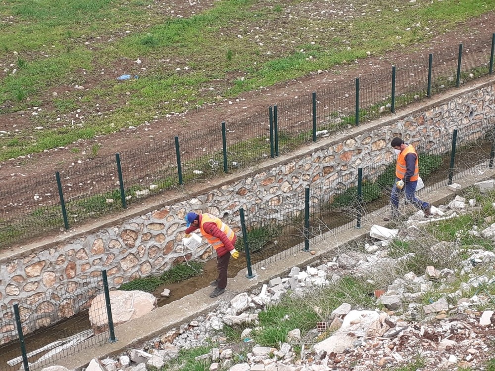 Kahta’da park ve bahçelerde hummalı dezenfekte çalışmaları 