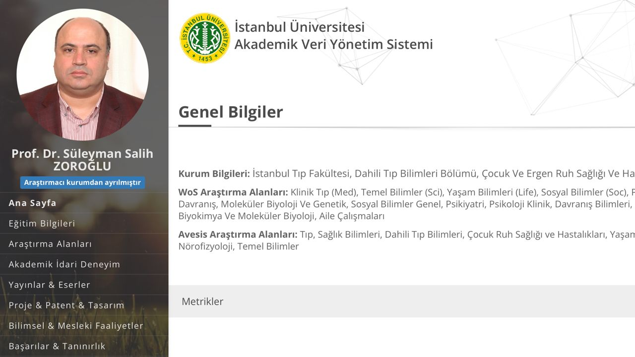 Kalan pislikleri ne zaman temizlenecek? ‘Profesör kâbus’un adı hala internet sitesinde!