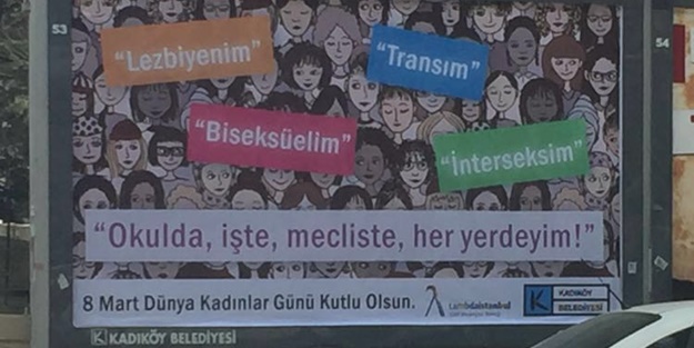Kaldırın bu ahlâksız afişi!