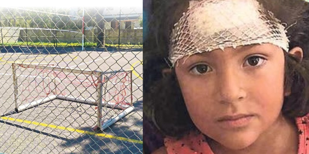 Kale direği Elif’in kafasına düştü!