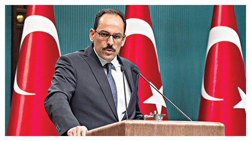 Kalın: Sarkisyan’ın sözleri aynen iade