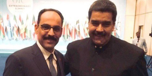 Kalın'dan Maduro'ya destek: Güçlü ol dostum