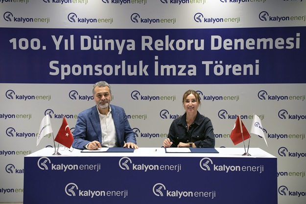 Kalyon Enerji, Şahika Ercümen’in 100. Yıl Cumhuriyet Dalışına sponsor oldu