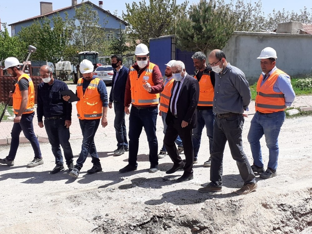 Kaman ilçesinde, altyapı yenileme çalışmaları başlatıldı 