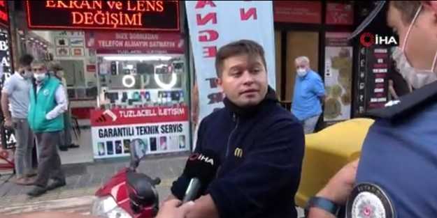 Kameraları umursamayıp polisi tehdit etti: Sen zor kullan o zaman görüşürüz