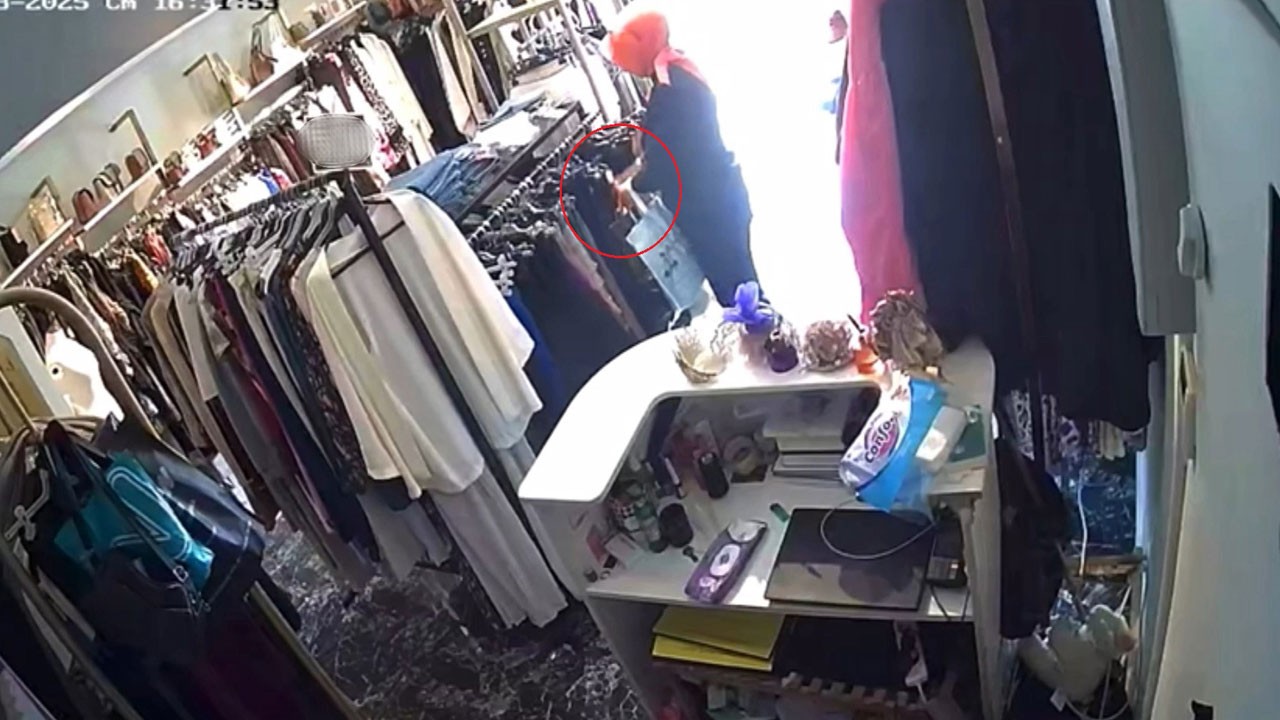 Kameraya yakalandı! Saniyeler içinde 5 bin liralık gömleği böyle çaldı