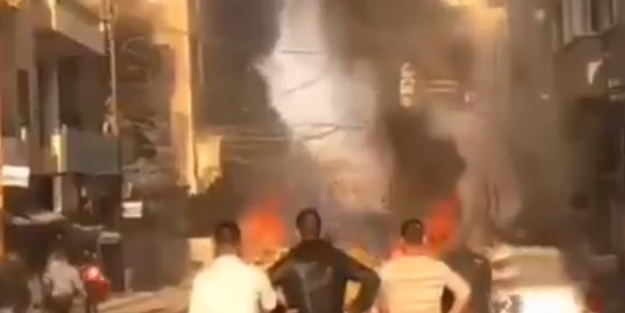 Kamışlı'da terör saldırısı! 3 araç ardı ardına patlatıldı