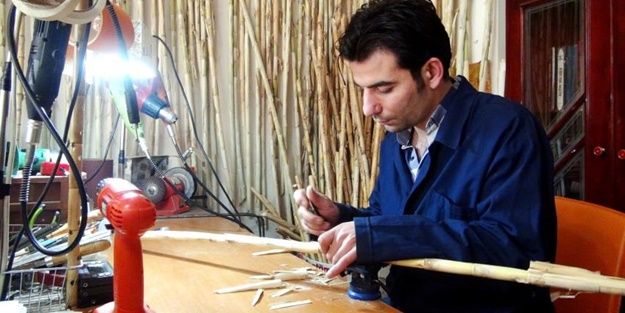 Kamıştan üretiyor, dünyaya satıyor!