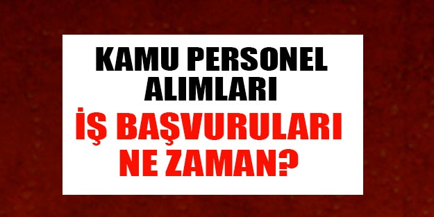 Kamu personel alımı iş ilanı