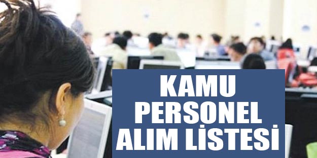 Kamu personel alımları 2019 hangi kamu kurumu alım yapıyor