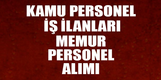 Kamu personel alımları kamu memur alımları iş ilanı