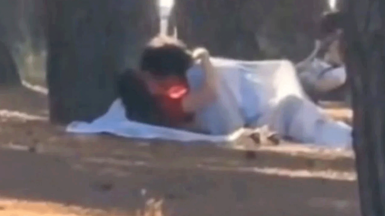 Kamuya açık alanda skandal görüntüler