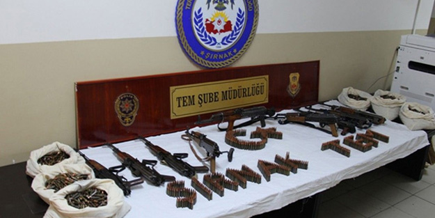 Kamyondan cephanelik çıktı