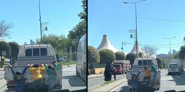 Çocukların tehlikeli yolculuğu yürekleri ağza getirdi