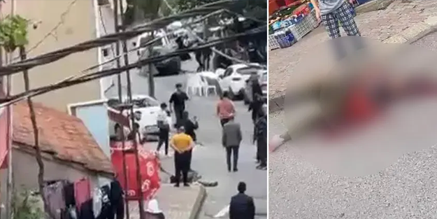 Kan donduran cinayet! Eniştelerini sokak ortasında satırla böyle katlettiler