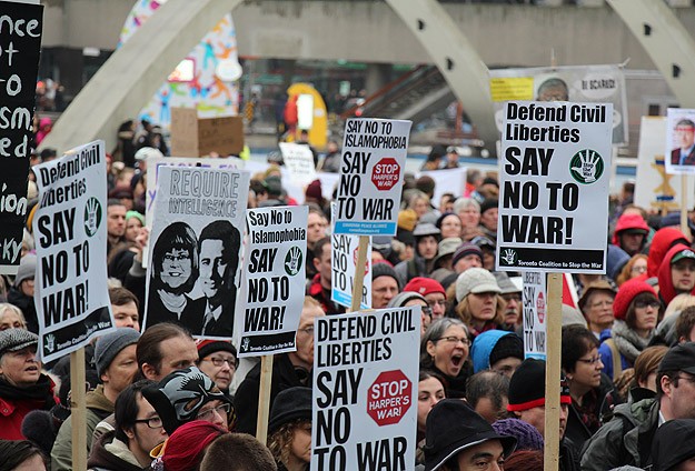 Kanada'da Anti-Terör Yasa Tasarısı protesto edildi