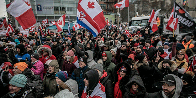Kanada'da aşı protestoları sürüyor