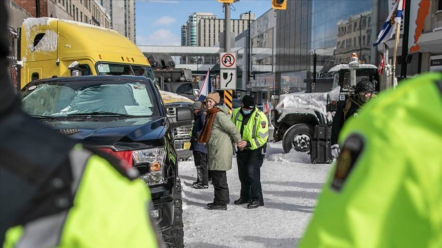 Kanada'da 'Özgürlük Konvoyu' protestolarında 70 kişi gözaltına alındı