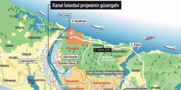 Kanal İstanbul bu şekilde mi?