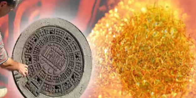 Kanalizasyondan oluk oluk altın akıyor! Kilolarca altın çıkarıldı