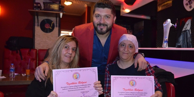 Kanser hastalarına moral verdiler