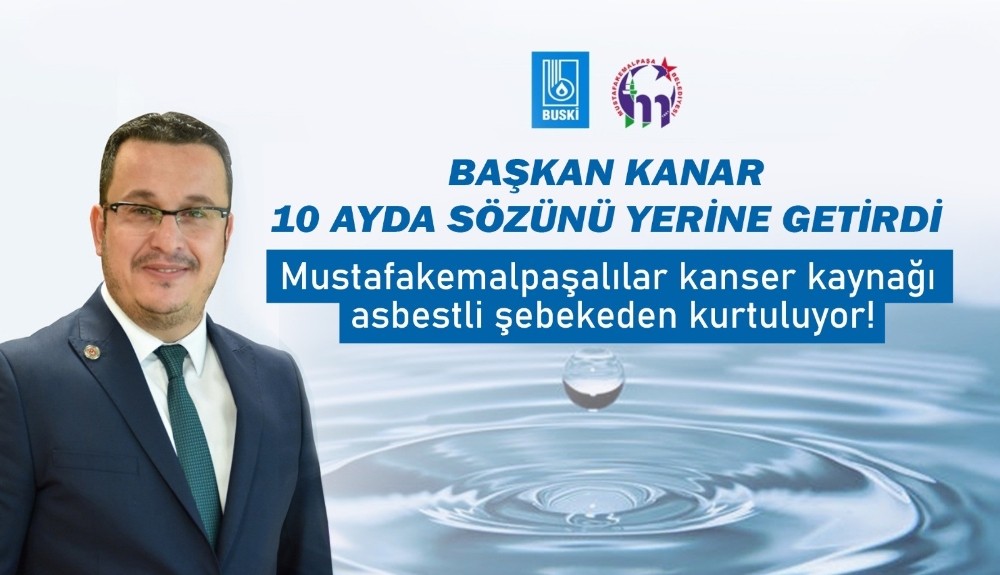 Kanser kaynağı asbeste 216 kilometrelik neşter 