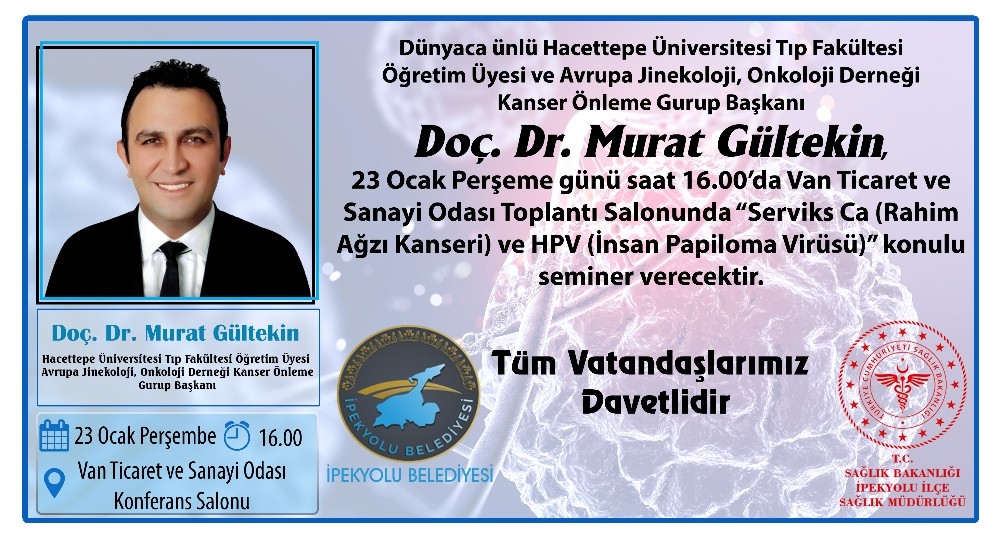 Kanser uzmanı Doç. Dr. Gültekin Vanlılarla buluşuyor 