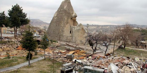 Kapadokya'da 100'e yakın kaçak yapı daha yıkılacak