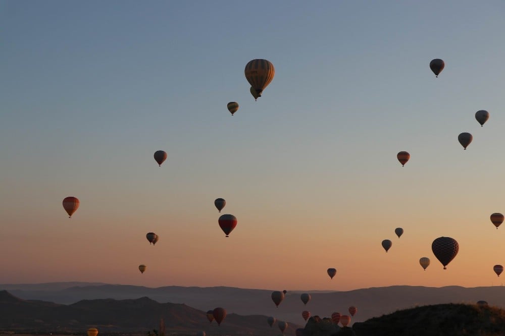 Kapadokya’da balon turları iptal edildi 