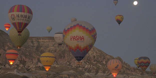 Kapadokya'da görsel şölen