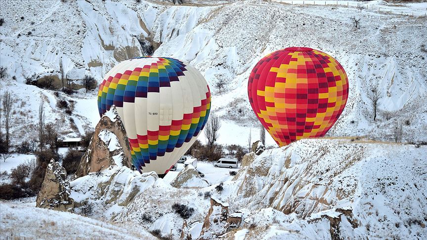 Kapadokya'da sıcak hava balonları 2 gündür uçamıyor
