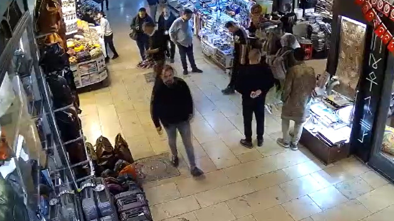 Kapalıçarşı’da kaçış anları kamerada