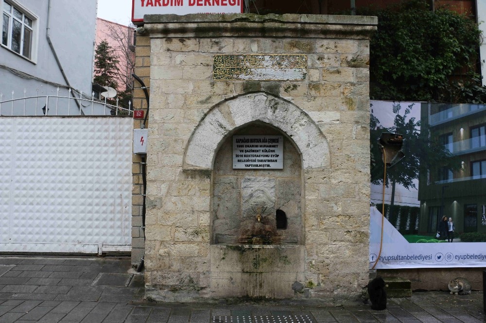 Kapıağası Mustafa Ağa Çeşmesi’nde onarım çalışmaları başladı 