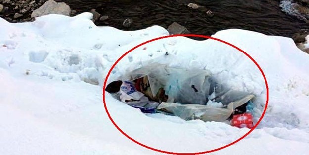 Kar altında yürekleri dağlayan yaşam