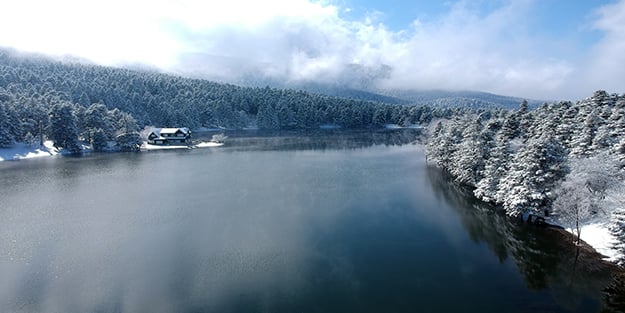 Kar, Bolu’yu böyle süsledi!