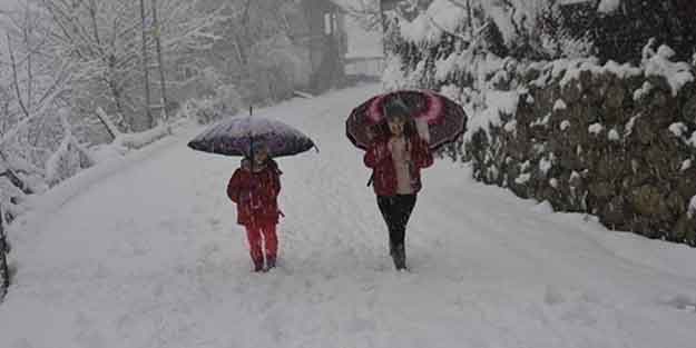 Kar etkisini arttırdı! Okullar tatil edildi