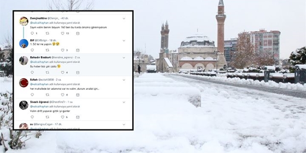 Kar kenti teslim alınca öğrenciler valiyi tweet yağmuruna tuttu