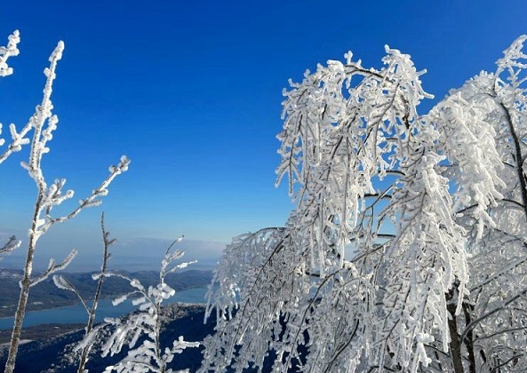 Kar manzarası hayran bıraktı