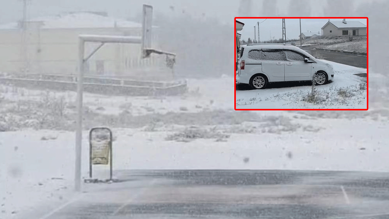 Kar sürpriz yaptı! Her yer bembeyaz