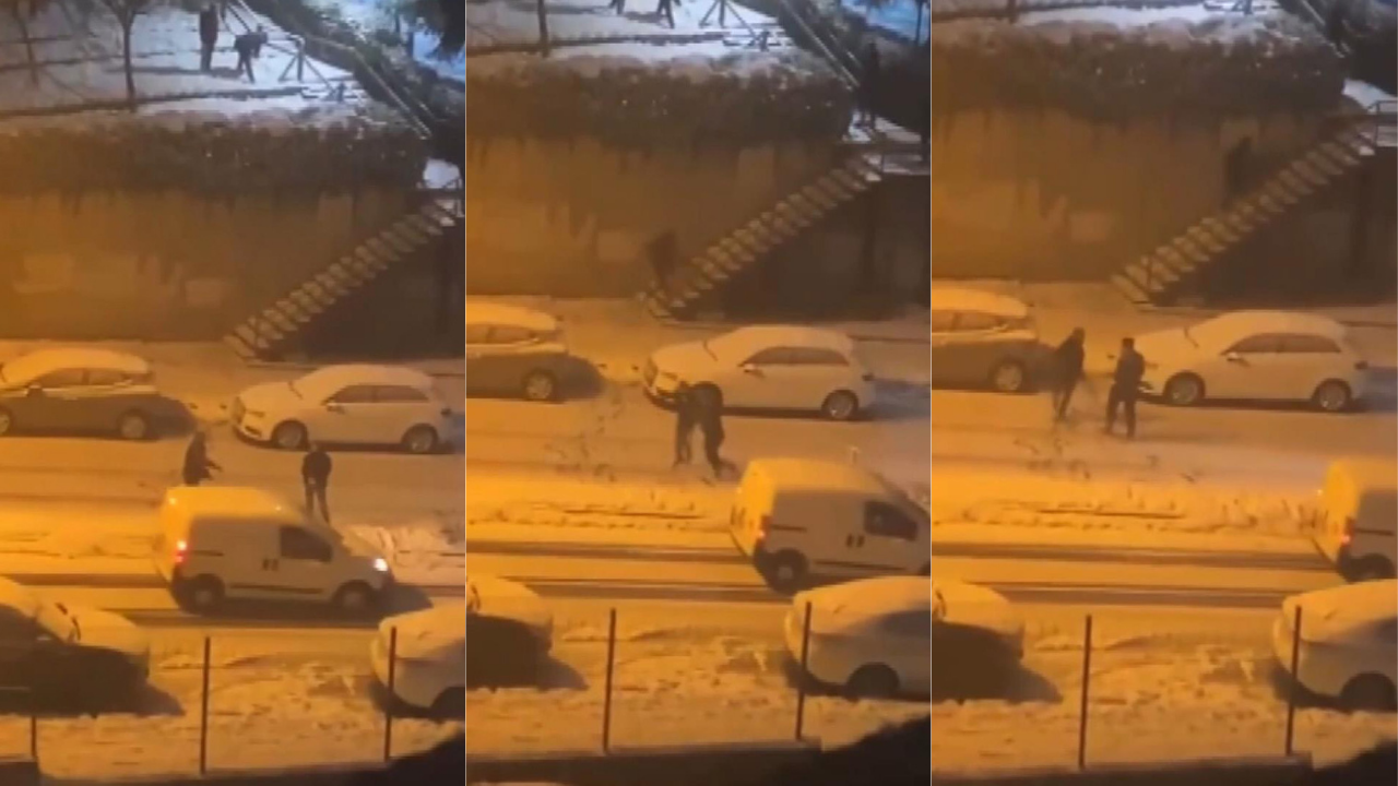 Kar topu şakasına sinirlendi, kaza yaptı