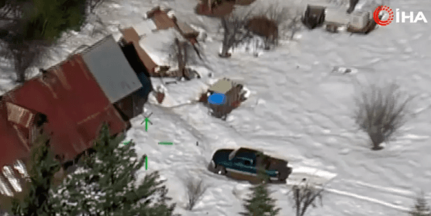 Kar yüzünden dağ evinde mahsur kalan çift, 2 ay sonra kurtarıldı