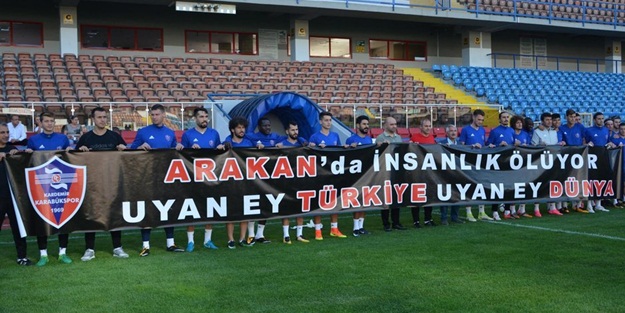 Karabükspor'dan Arakan'a destek!
