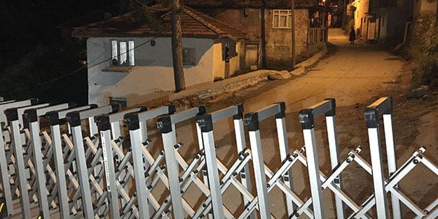 Karabük'te bir sokak karantinaya alındı
