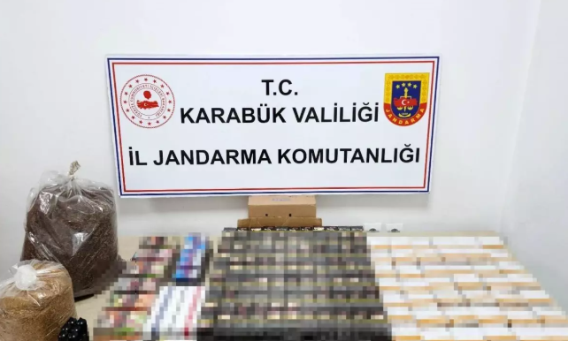 Karabük'te kaçak tütün operasyonu