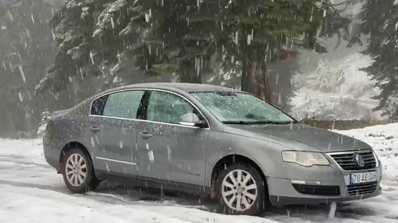 Karabük'te kar sürprizi