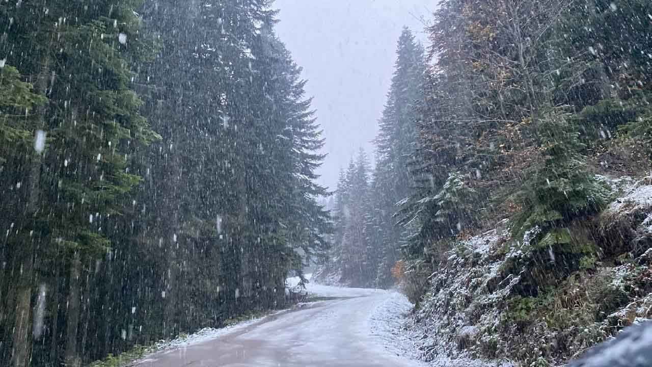 Karabük'te kar sürprizi